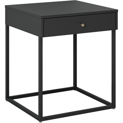 Pops table de nuit 1 tiroir noir. (1/5)