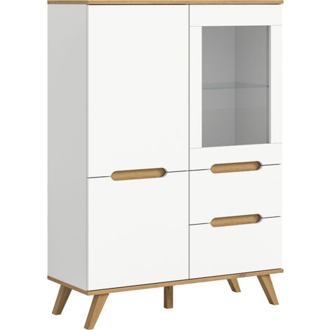 Scandi citrine 2 tiroirs 3 portes blanc. (1/5)