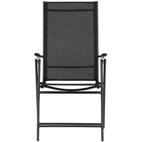 Levanzo chaise de jardin chaise longue noire. (1/5)