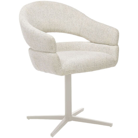 Dover chaise de salle à manger avec pied rotatif gris. (1/5)