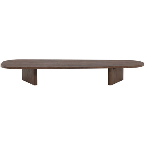 Table basse organique en bois 180x55cm- Moka - Gronvik (1/5)