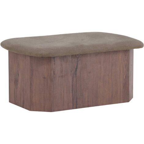 Pouf banc en MDF Todd 88 x 59 x 42 cm (1/4)