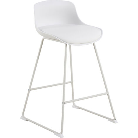 Tina tabouret de bar tabouret de bar PU cuir blanc. (1/5)
