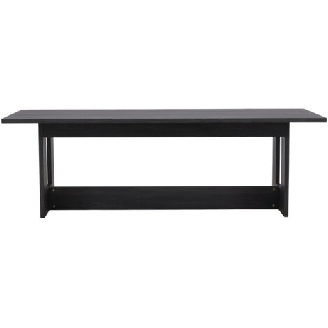 Table à manger 10 personnes en bois - Noir - Milly (1/5)
