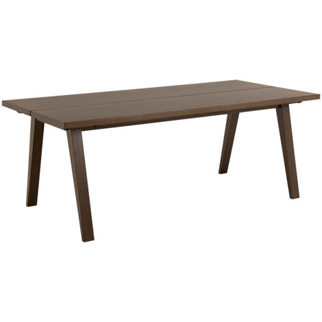 Table à manger 200x95x74,6 cm décor chêne brun - RUFUS (1/5)