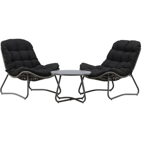 Ensemble détente 2 chaises et table basse Cala (1/5)
