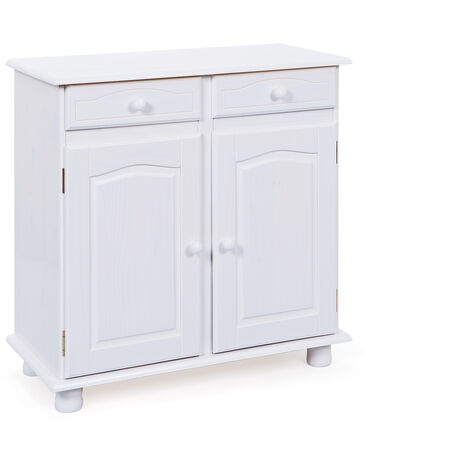 Lovo Buffet 2 tiroirs, 2 portes, blanc. (1/5)