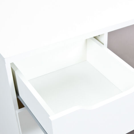Wung Bureau 1 tiroir, 1 porte, blanc.