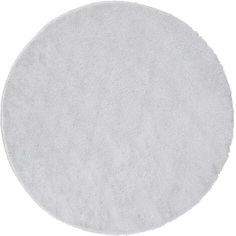 Mattis tapis Ø200 cm polyester blanc. (1/4)
