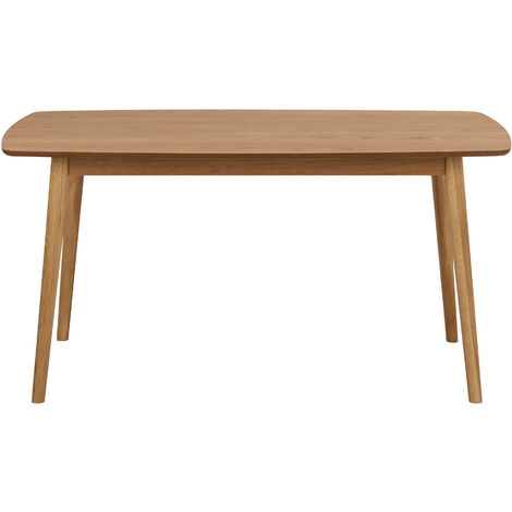 Naila Table de salle à manger 80 x 150 cm , finition chêne délavé. (1/5)