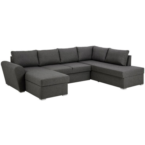 Stefan Canapé-lit avec chaise longue côté gauche, gris. (1/5)