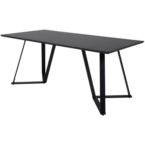 Table de repas acier et MDF Marina 180 x 90 cm (1/4)
