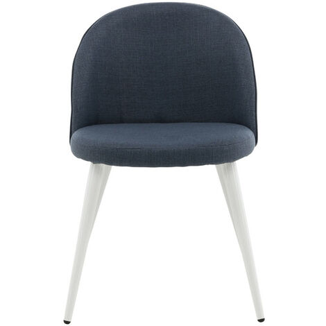 Set De 6 Chaises Salle à Manger ANVOFONG - Velvet, Pied Métal, 120kg Charge - Noir
