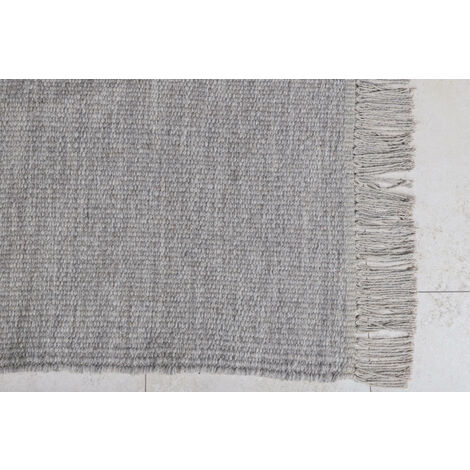 Leiko tapis 300x200 cm laine gris.