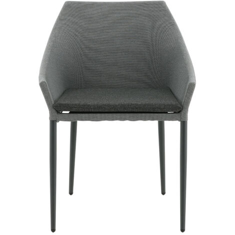 Spoga Chaise de jardin, noir, gris foncé. (1/5)