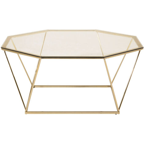 Table basse octogonale en verre Osterlen (1/5)
