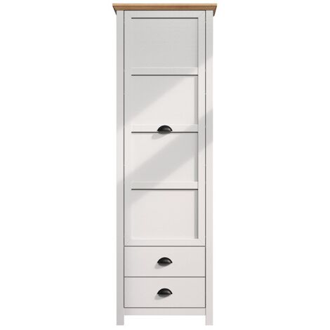 Landside armoire de rangement 1 porte, 2 tiroirs, gris. (1/5)