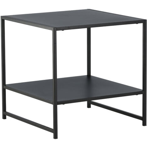 Table d'appoint avec étagère en acier Staal (1/5)