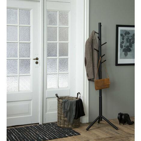 Bella Portemanteau en bois, noir laqué. (1/2)