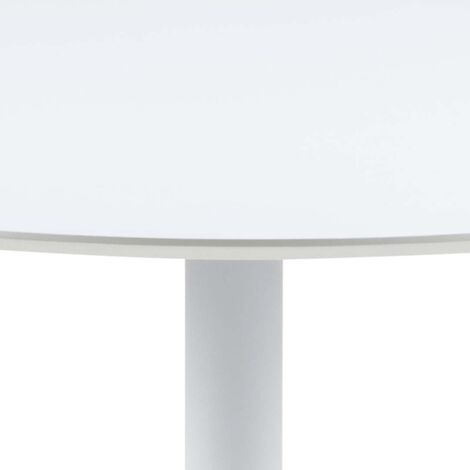 IBIZA Table de salle à manger Ø110 cm, blanc.