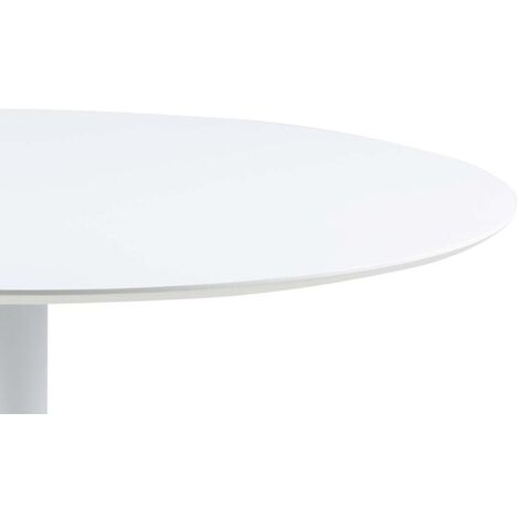 IBIZA Table de salle à manger Ø110 cm, blanc.