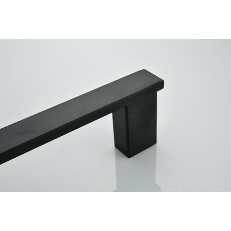 Porte-serviettes Salle de Bain, Barre de Serviette de Bain de Fixée au mur de SUS 304 en Acier Inoxydable, Barre Simple de Serviette, 40cm Noir