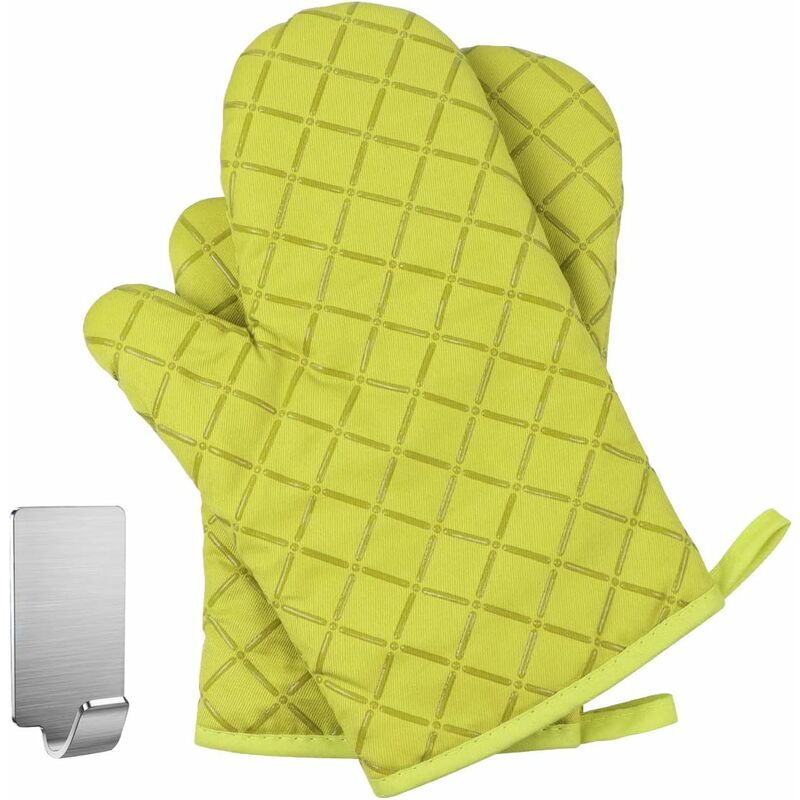 1/2pcs, Cotton Oven Mitts, Colorful Printed Heat Resistant Mitts, Microwave  Oven Double Layer Baking Oven Insulation Gloves, Non-Slip Grip Surfaces An