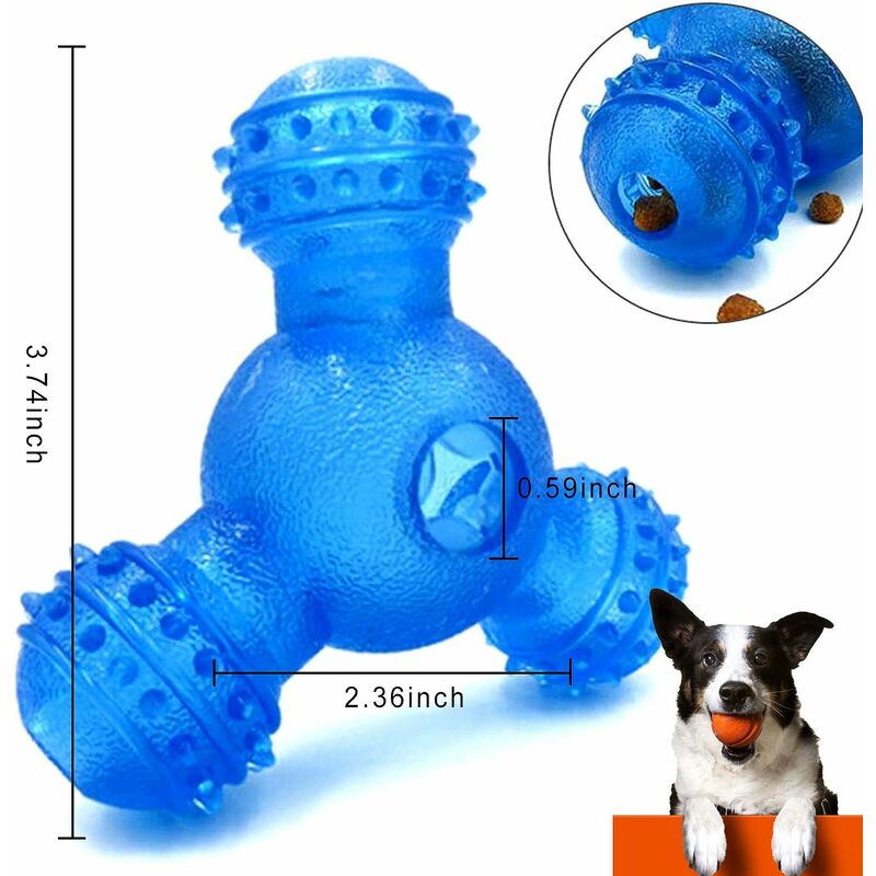 1pc Random Color Pet Leakage Food Wobbler Dog Treat Dispenser Toy, Bite  Resistant And Interactive Dog Toy Ball