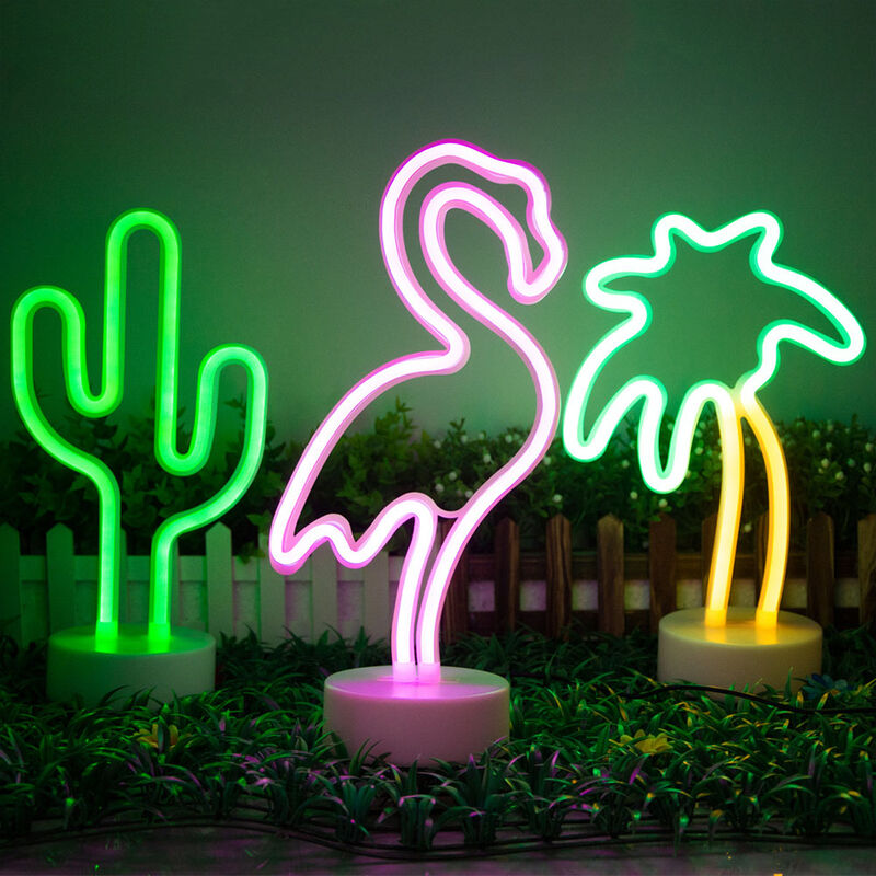 3 Pcs Lightning Neon Signs Cute Neon Lights Room Lights with Base Neon LED  Lightning Sign USB or Battery Operated Teen Girls Gift for Christmas