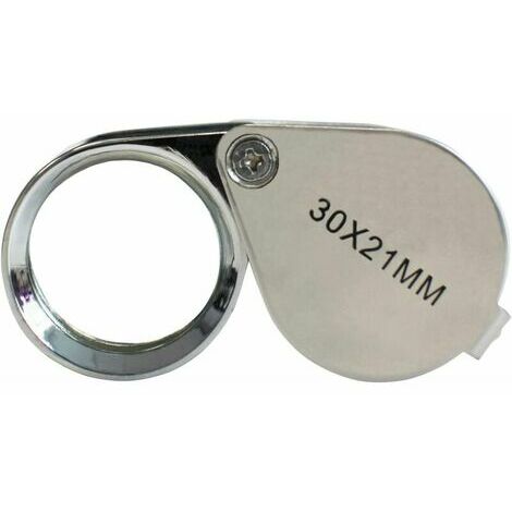 Explore Details With Pocket Magnifying Glass 30X Power Golden