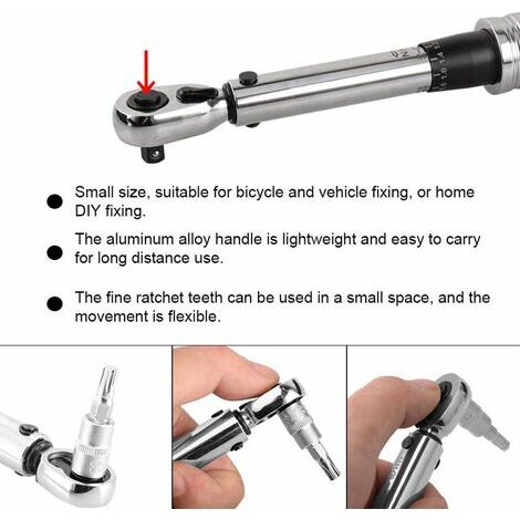 Torque Wrench Adjustable Open End Torque 5-25nm Clicking Wrench