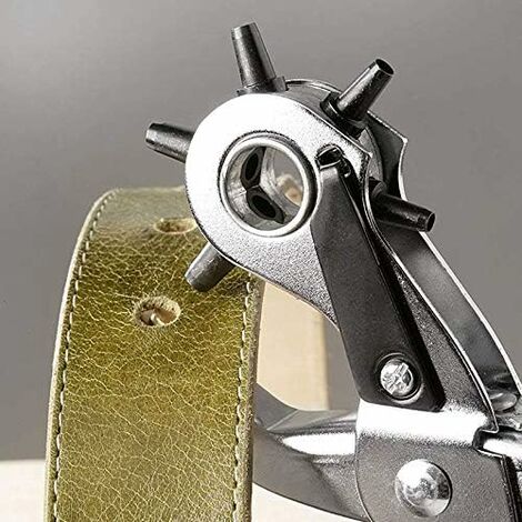 Leather Hole Punch Plier Punch With 6 Sizes Heavy Duty Revolving Plier Tool  Precision Hole Punch Tool