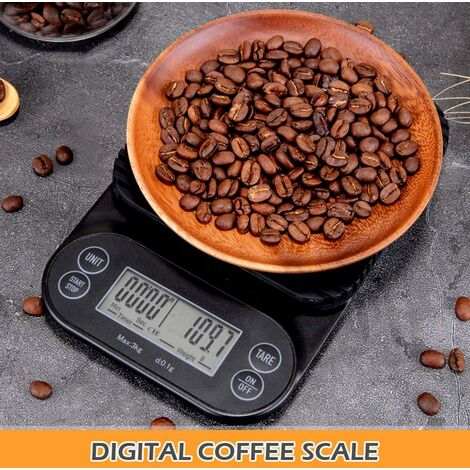 3kg 0.1g 5kg 0.1g Coffee Weighing 0.1g Drip Coffee Scale with Timer Digital  Kitchen Scale High Precision LCD Scales