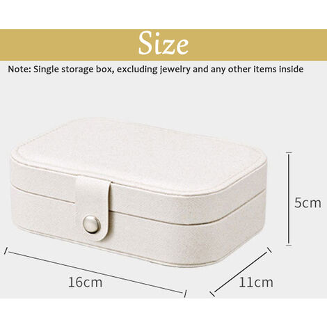 TSV Small Jewelry Box, Portable Travel Jewelry Organizer, Mini Display Case  with PU Leather for Girls Women Rings Earrings Necklaces Storage 