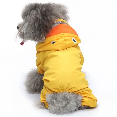 Dog raincoat clearance with hood pattern