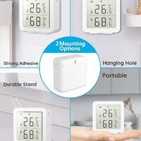 WiFi Smart Temperature Humidity Sensor Compatible with Alexa Google  Assistant 230ft Super Long Range Wireless Digital Hygrometer