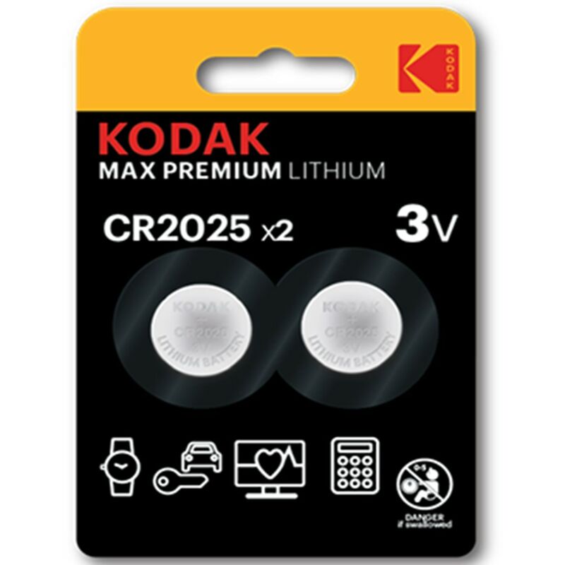 Paquete de pilas de botón KODAK 50 x CR2032 3V 210mAh Litio