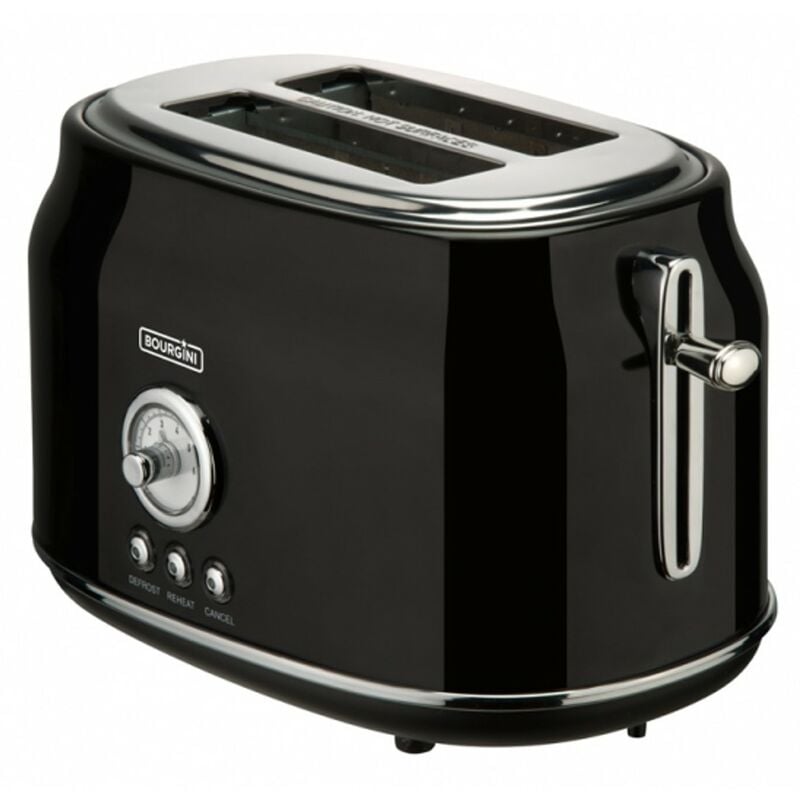 Tostadora Pan Bourgini Retro Negra 815W