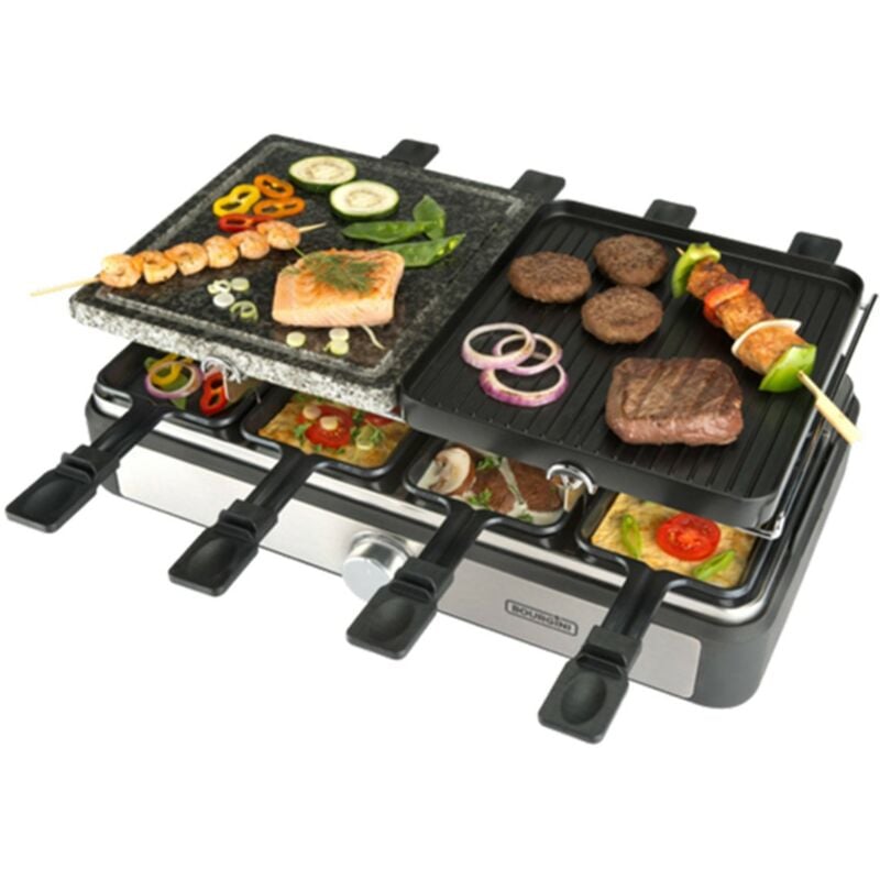 Plancha Asar Bourgini Gourmette Raclette Grill