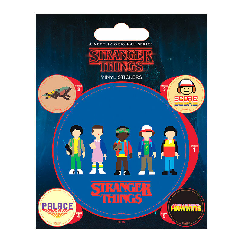 Pyramid Rdrs461583 Pegatinas vinilo stranger things arcade multicolor 10 x 12.5 cm