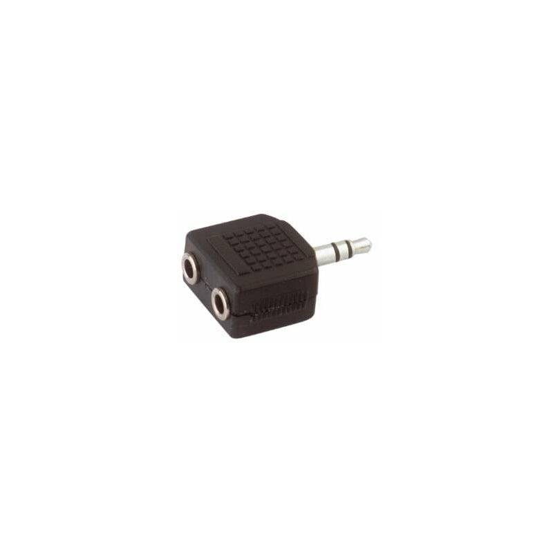 Adaptador Audio 1xjack3.5m2xjack3.5h estereo lindy 3.5 mm negro para cable male connectorfemale