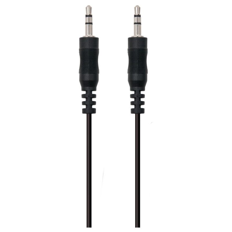 Cable De Audio ewent jack 3.5mm 2 negro 35mm stereo 2m ew220101020np 3.5