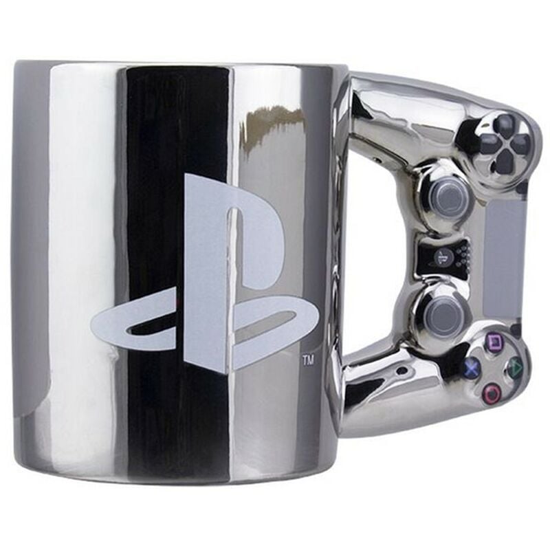 Taza 3D Paladone Playstation Ds4 Plateada