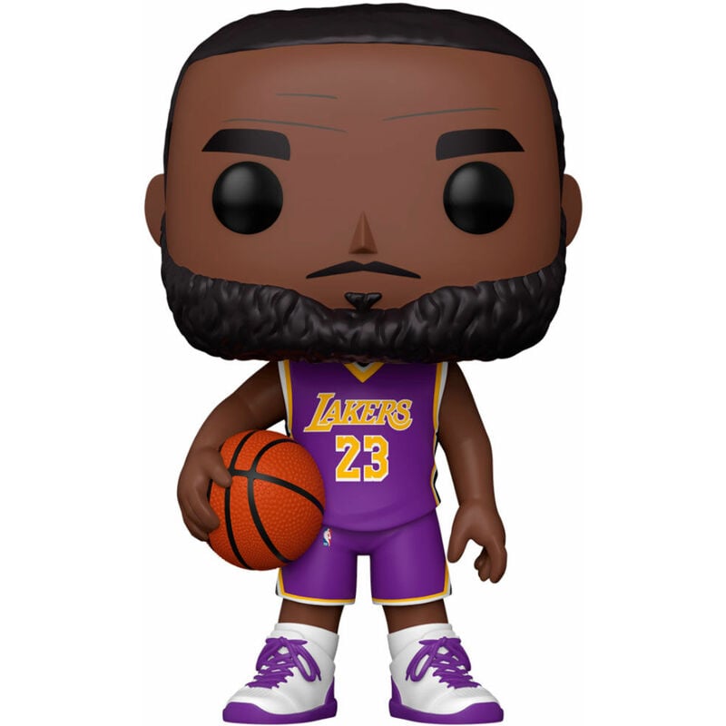 Figura Funko Pop Nba Lakers Lebron James Purple Jersey 25Cm