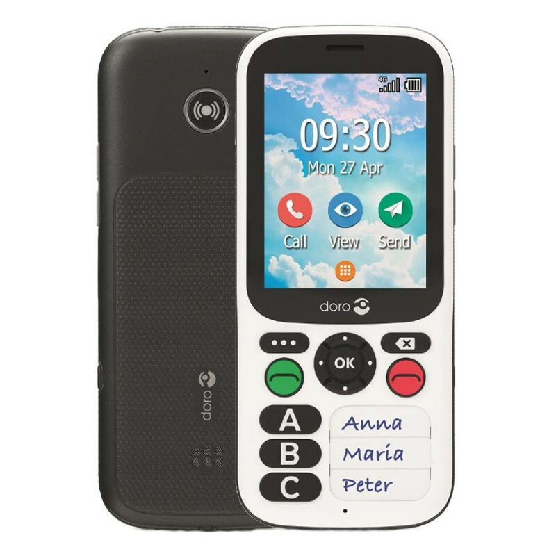 Telefono Movil Doro 780X Iup 4G 2.8 Black White