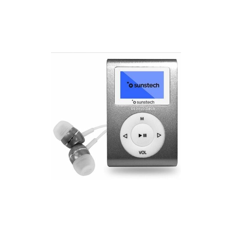 Reproductor Mp3 Sunstech Dedalo Iii/ 8Gb/ Radio Fm/ Gris