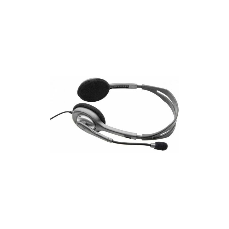 Auricular Con Micrófono Logitech H110 Plateado