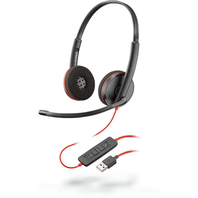 Auriculares Plantronics Blackwire C3220/ Con Micrófono/ Usb/