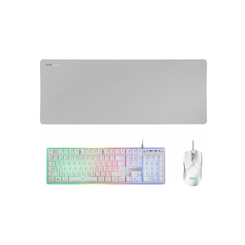 Pack Gaming Mars Gaming Mcpx/ Teclado H-Mech + Ratón Óptico