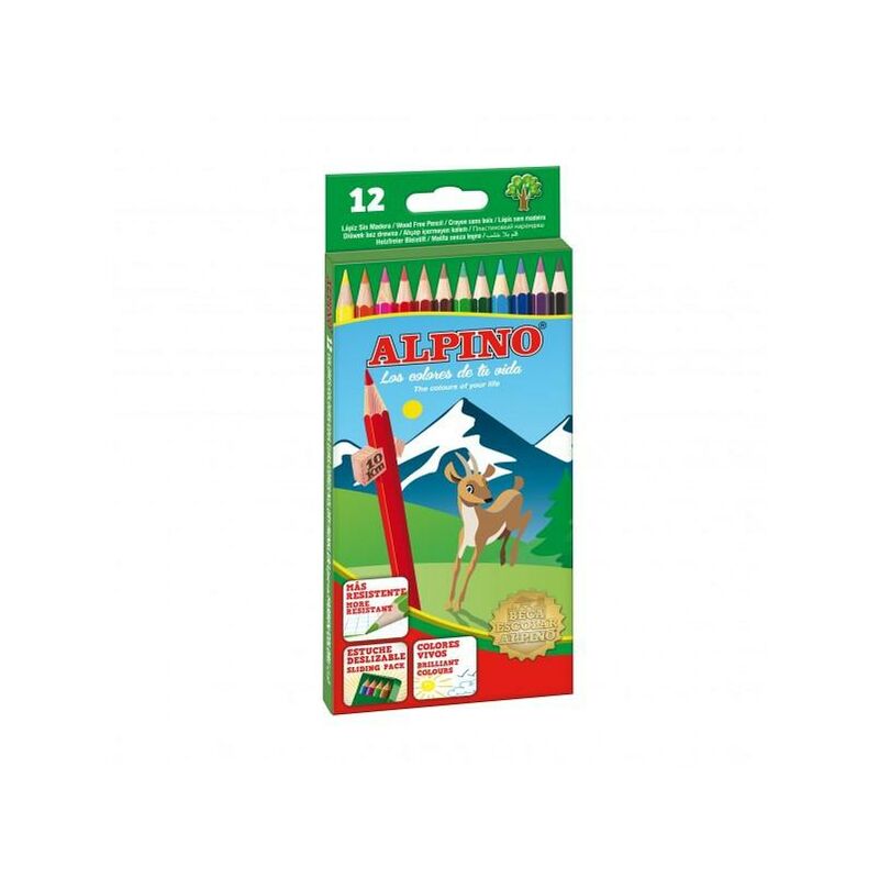 Alpino Estuche 12 Lápices De Colores 175Mm Surtidos